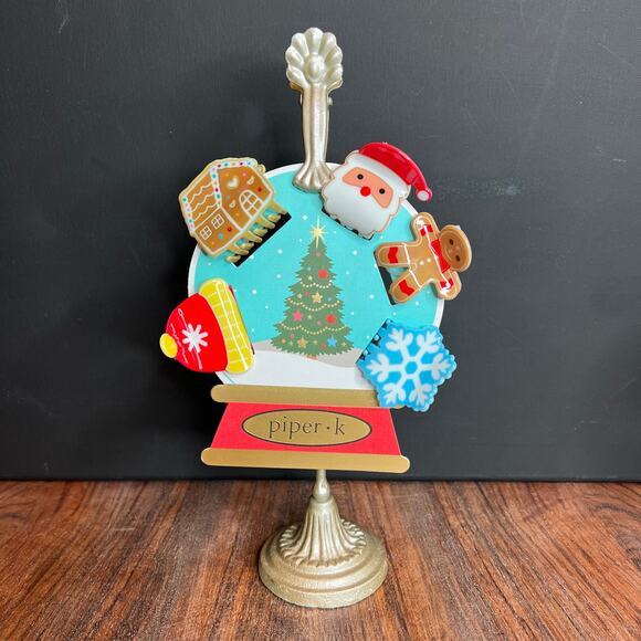 piper • k Holiday  Hair Clips 
Gingerbread House & Cookie Snowflake Santa Hat - Picture 1 of 6